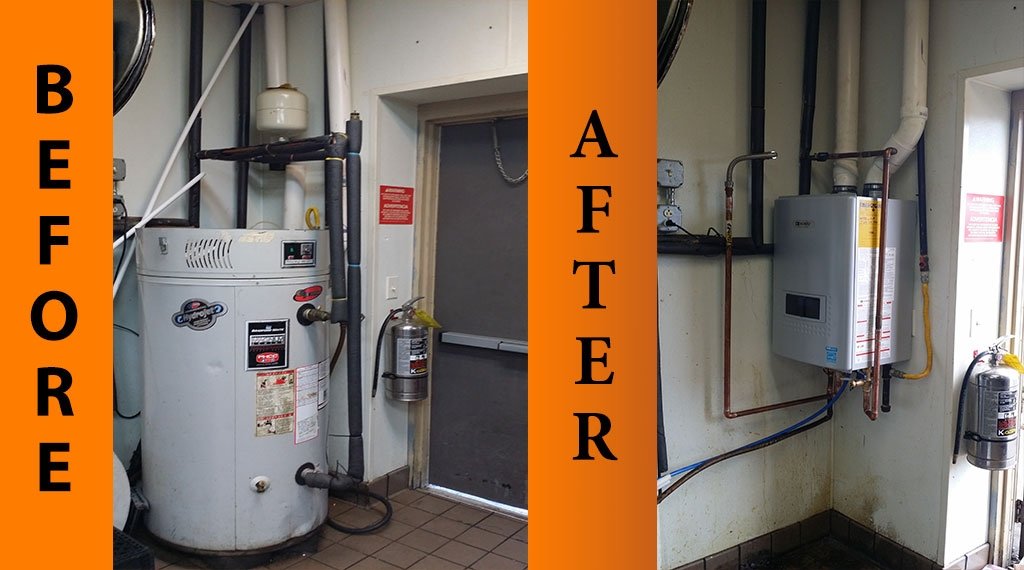 After: Tank to Tankless Water Heater Upgrade